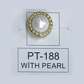 Пуговицы под металл модель PT-188 with pearl