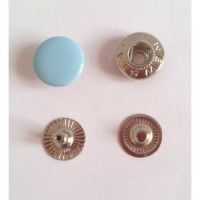 Кнопка Альфа 15 мм сталь с пластиковой шляпкой (уп.720 шт.)