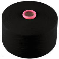 Пряжа смесовая Ne 20/1(Nm 34/1) (30%п/э*70%хл) (Черный)