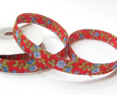 Лента атласная декоративная "розы" 13мм (уп.10ярд)