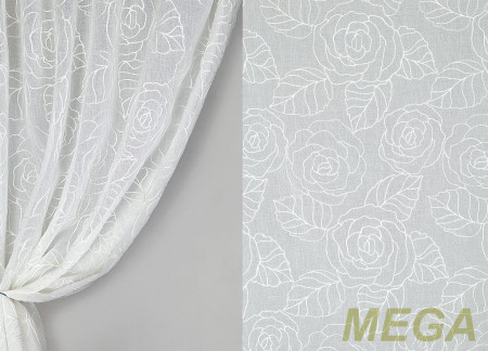 Ткани Тюлевые Лен HH MJ620-2/280 LB