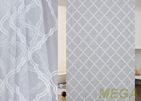 Ткани тюлевые HX 24G 90136/120w ut