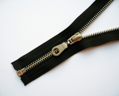 Молния металл Т-5 1 замок 65см (100шт) латунь