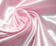 Атлас Сатин 100% п/эстер 100гр/м погон гладь (Черный) (Св. розовый)