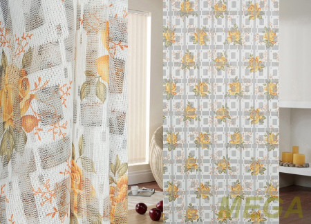 Ткани тюлевые HX 201807-3/yellow/210s A