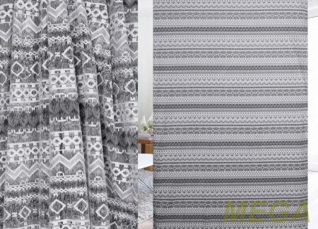 Ткани тюлевые HX 18G 92539-grey/w/150