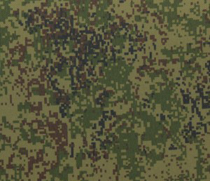 Ткань курточная Таслан 189Т WR/PU  Милки 100% п/э 110+/-10гр.м2 рул 100м кмф (D-5/T цифра зеленая)