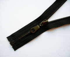 Молния металл Т-8 1 замок 65см (100шт) оксид