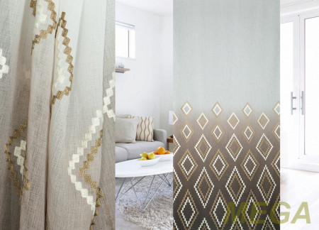 Ткани Тюлевые Лен HX 61910086-C/280<3> LB ut