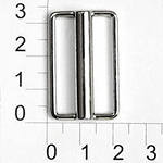 Пряжка металл 40мм 40х16 (уп.200шт) 2,6см, регулировочная