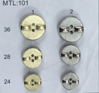 Пуговицы металл 2 прокола модель 16-MTL-101
