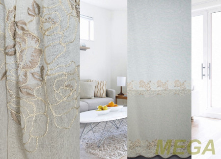 Ткани Тюлевые Лен HX 62004026-A/280<2> LB