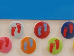 Пуговицы детские на ножке 24L-15мм(упак.1.056шт)