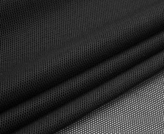 Сетка трикотажная однотонная 100% пэ, 40 гр/м2, шир.150см, рулон 20кг гладь (Черный)