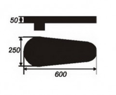 Колодка гладильная 001 для Hoffman -2-111