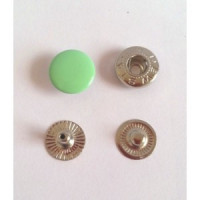 Кнопка Альфа 15 мм сталь с пластиковой шляпкой (уп.720 шт.)