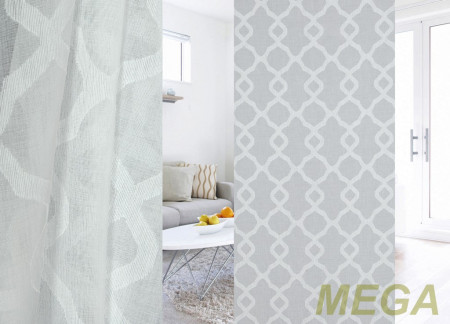 Ткани Тюлевые Лен HH Jac1627-white/280 LJac ut