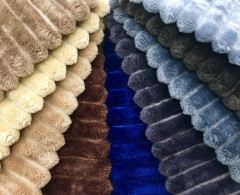 Ткань Ультра софт  жаккард однотонный 100% п/эстер 270-280гр/м2, шир.205см